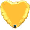 Hearts Mylar Ballons Gold QH35432